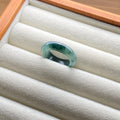 Artisan "Floating Moss" Jadeite Ring
