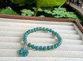 Whimsical Emerald Jadeite Charm Bracelet