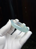 Ethereal Sky-Blue Chalcedony Bangle